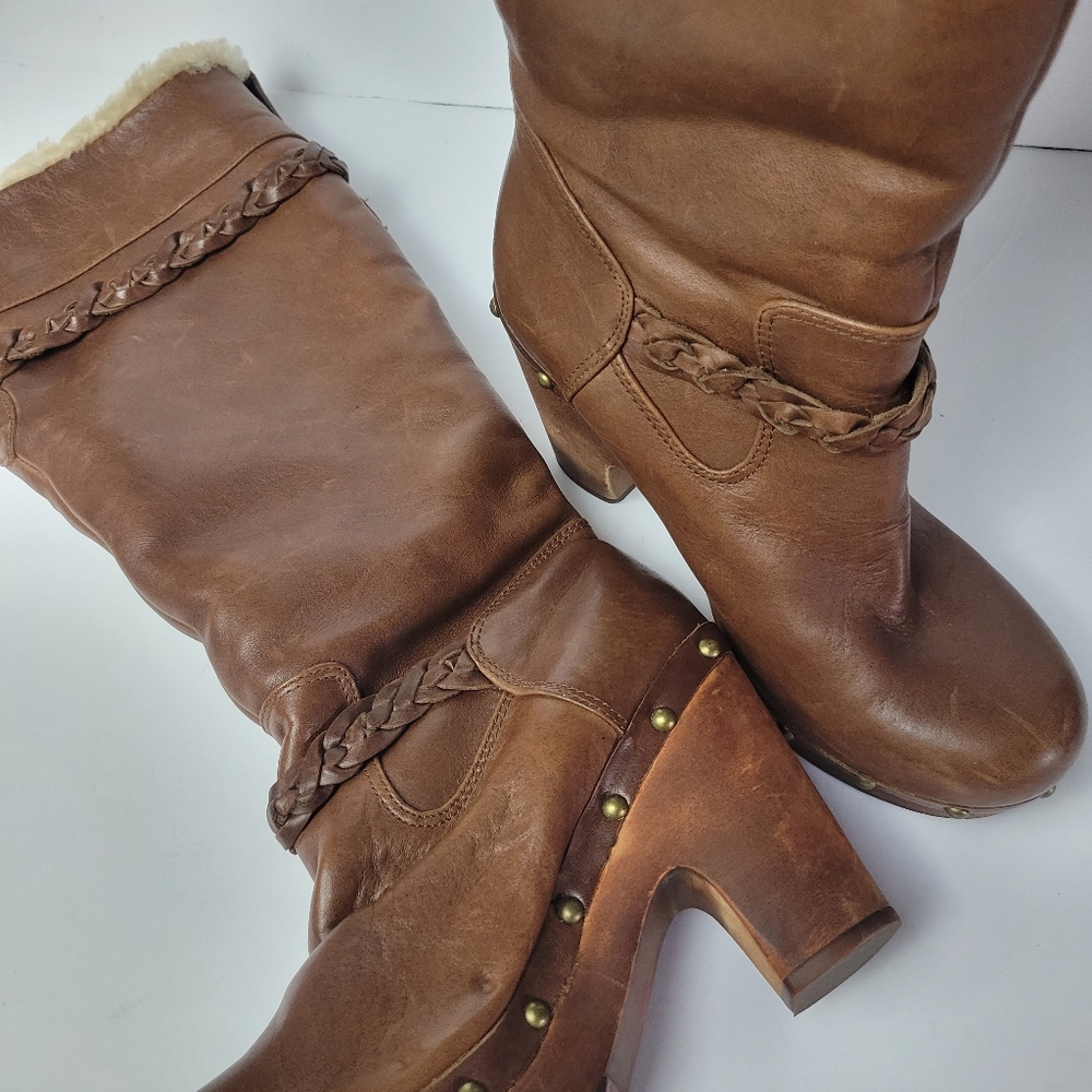 UGG Savana Leather Boots Size 6 - Picture 14 of 14